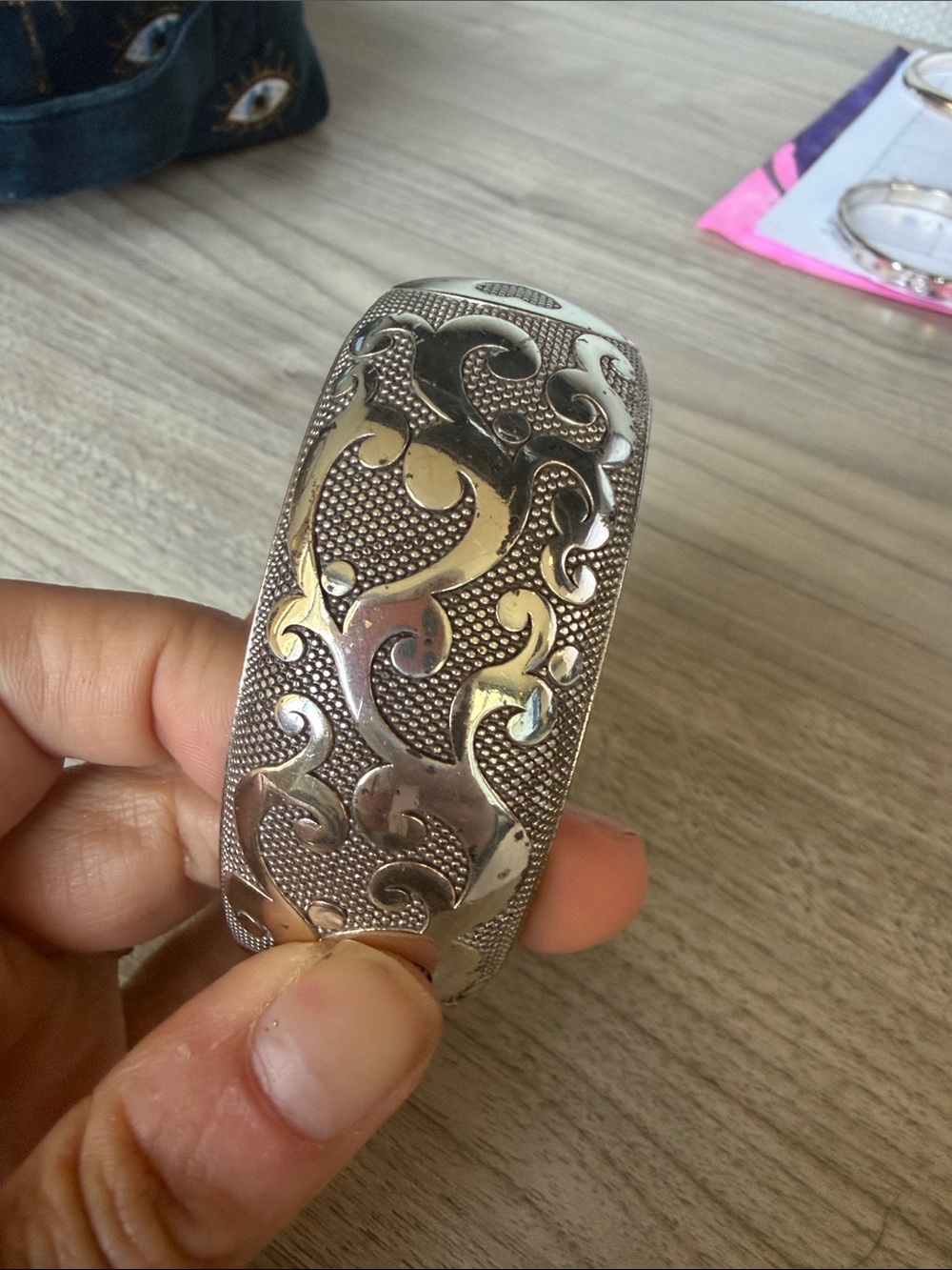 Brighton Silver-Tone Filigree Cuff Bracelet - Silver